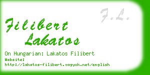 filibert lakatos business card